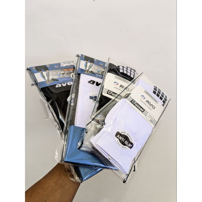 Kaos Kaki Futsal/Sepakbola Antislip Pendek AVO, Kaos Kaki Sambung AVO