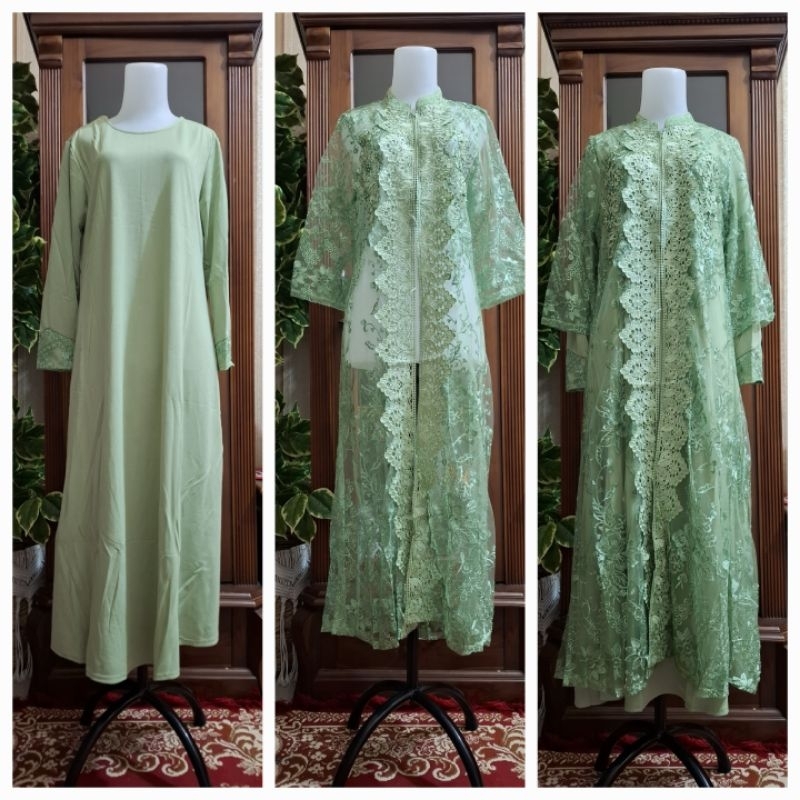 Gamis Bruklat premium I'XORA  M095# terbaru.