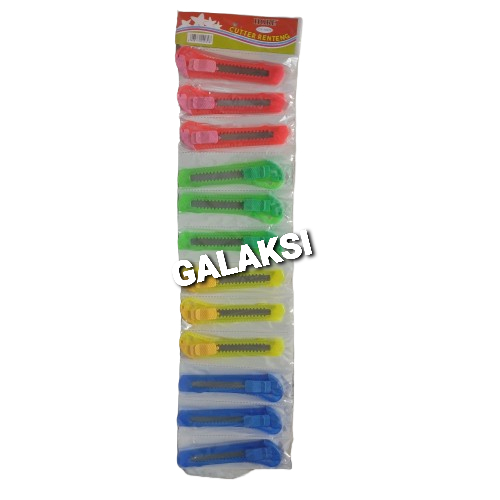 

[ LUSIN / 12 PCS ] CUTTER BESAR TRANSPARAN