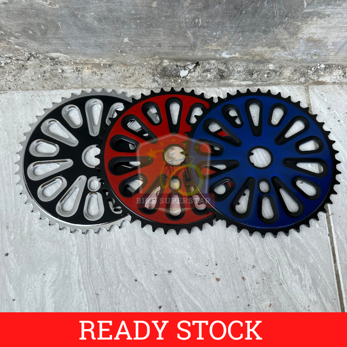 Piringan Gir Gear Crank Depan Chain Ring Sepeda Anak 44T Hitam Matahari Gir Langsung Bulat GT BMX