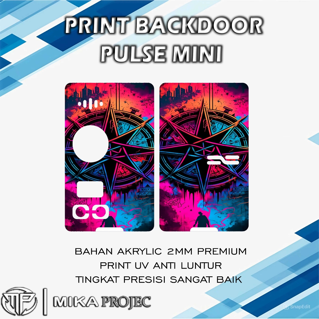 

Backdoor akrilik PLS mini print UV panel Akrilik Transparant