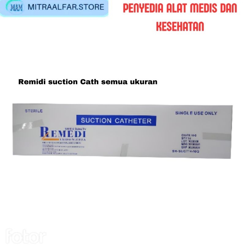 Suction Catheter Remidi  No 10 12 14 16 6 8