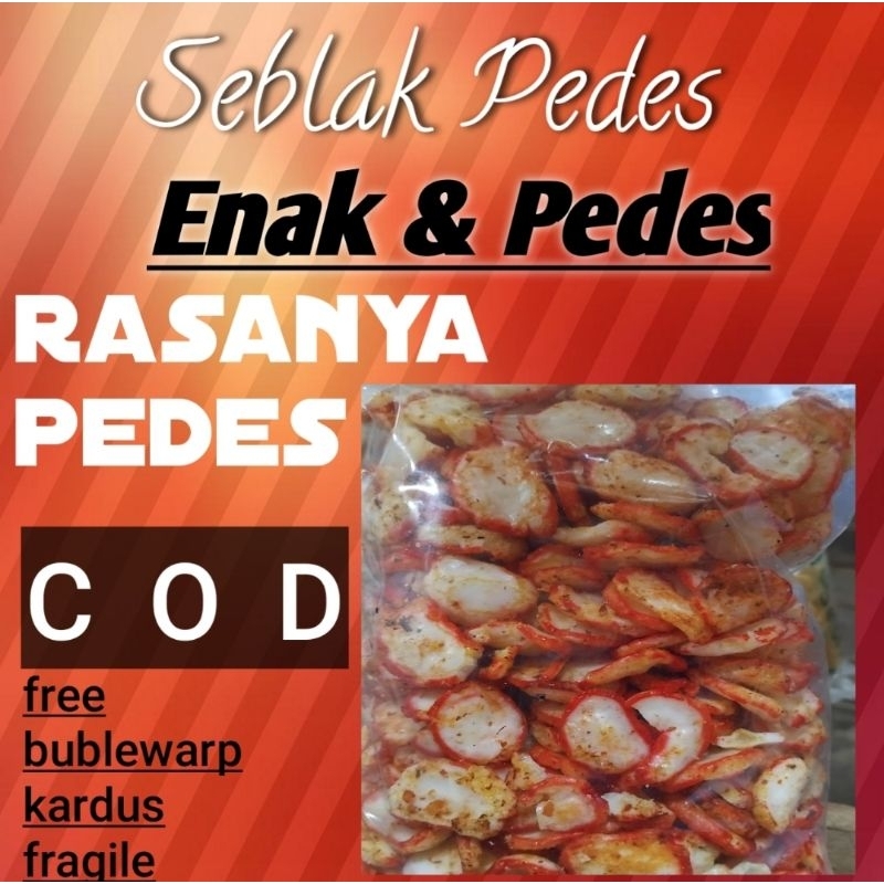 

aneka snack/camilan/krupuk seblak pedes rasa kencur/500gr