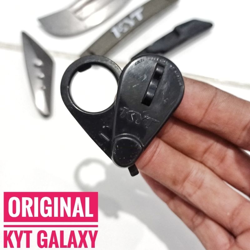 Aksesoris ANTI THEFT KYT Helm ORIGINAL KYT Galaxy Slide Flat Bekas ORI copotan
