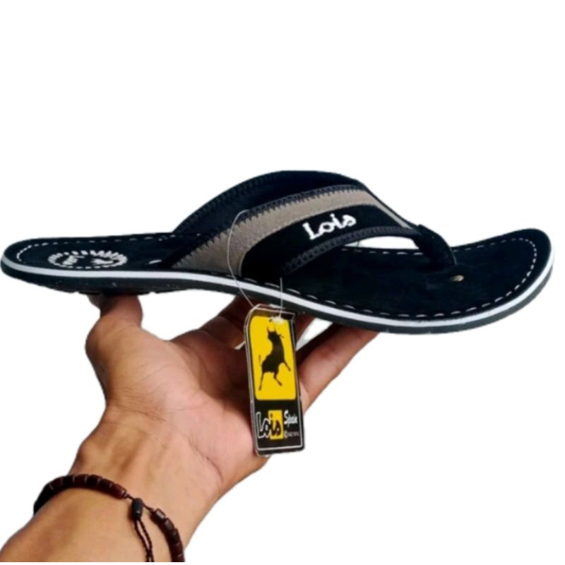 Sandal Jepit Lois Kulit Suede Pria Dewasa