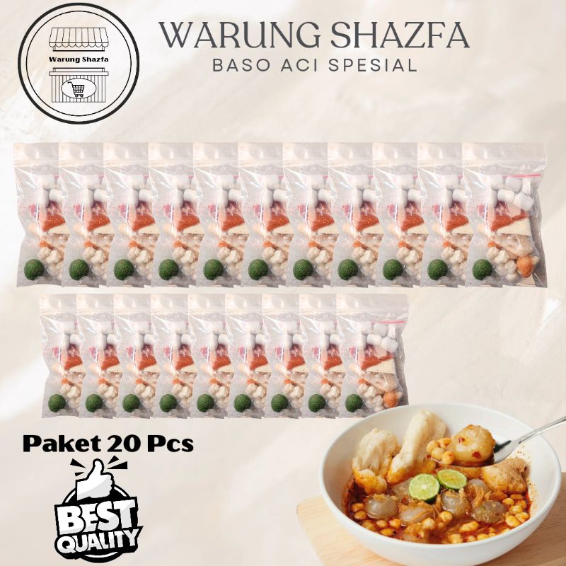 

BASO ACI MURAH / BACI VIRAL / PAKET HEMAT BASO ACI 20 BUNGKUS