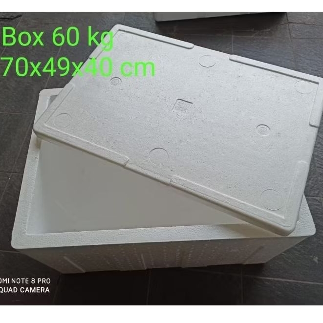 1 pc | Box Styrofoam 60 kg | PxLxT = 70x49x40 cm | Khusus GOJEK INSTAN | Kotak Gabus Sterofoam