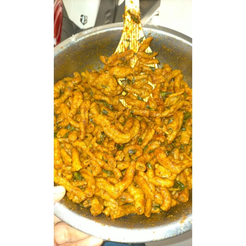 

usus pedas daun jeruk Usus krispi usus kering