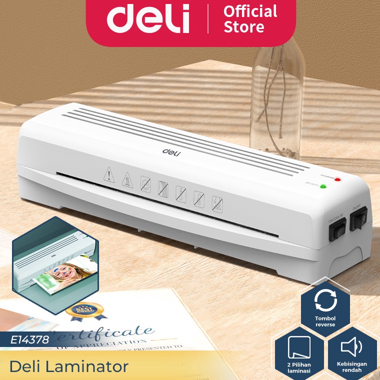 

ART W7U6 Deli Laminator Mesin Laminating A4 8125 Mic Laminasi Hot Cold Foto Dokumen E14378