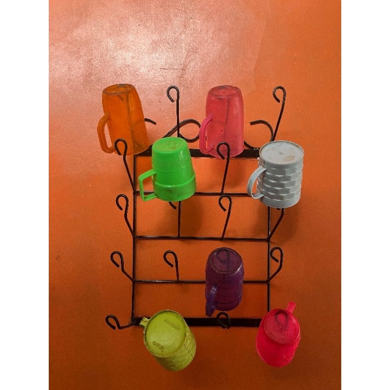 rak gelas tempel dinding/rak gelas tempel/rak gelas gantung/rak gelas estetik