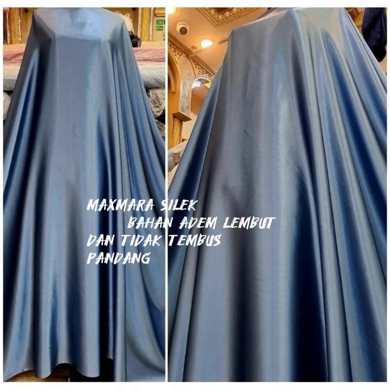MURAH Kain bahan satin maxmara silk / bahan satin maxmara/bahan bridesmaid