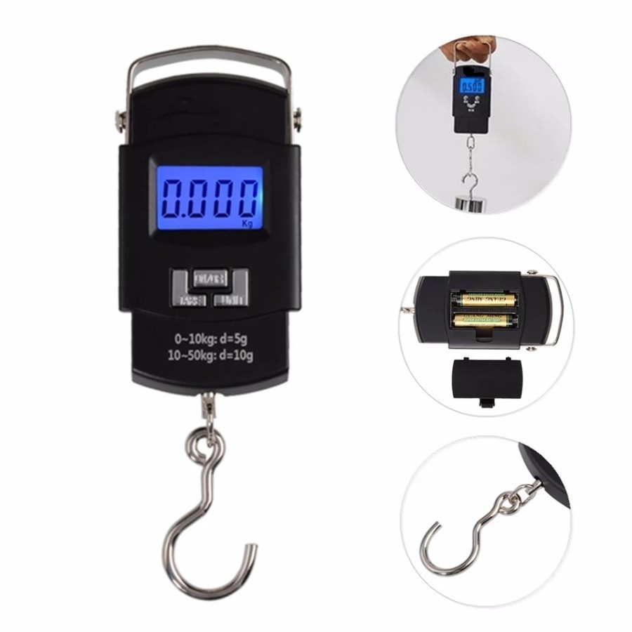 Timbangan Gantung Weiheng Wh-a08 50kg 50 kilo Timbangan Gantung Digital 50kg Timbangan Koper