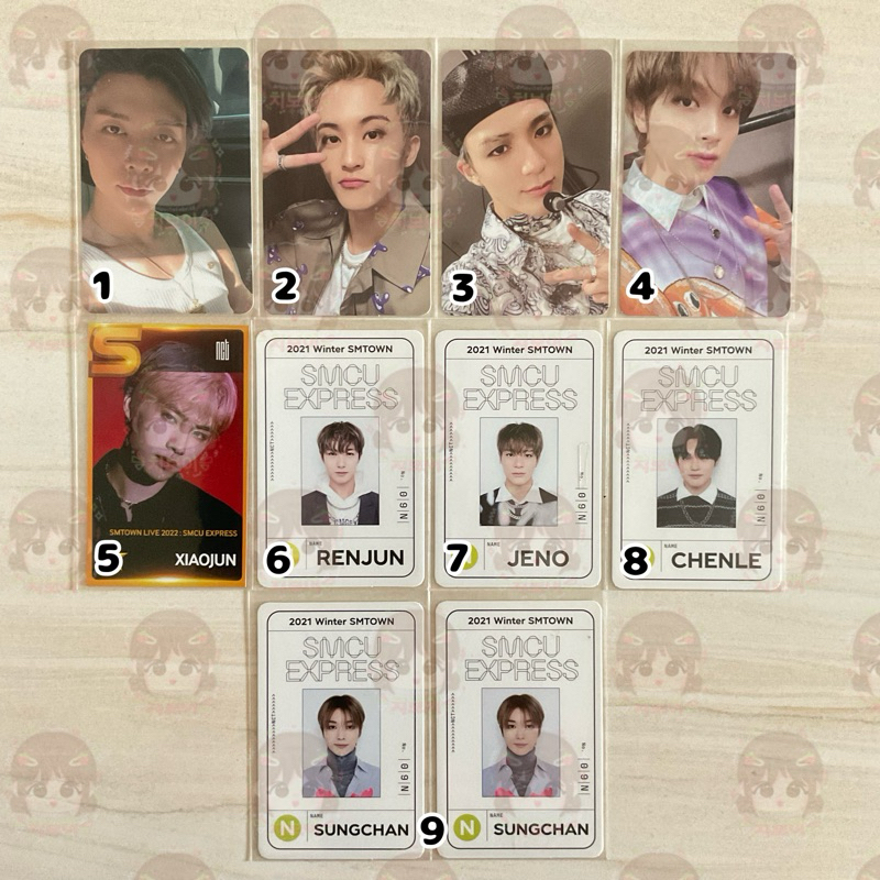 PHOTOCARD JOHNNY MARK XIAOJUN RENJUN JENO HAECHAN SUNGCHAN CHENLE PASSCARD SMCU PALACE EXPRESS 2021 
