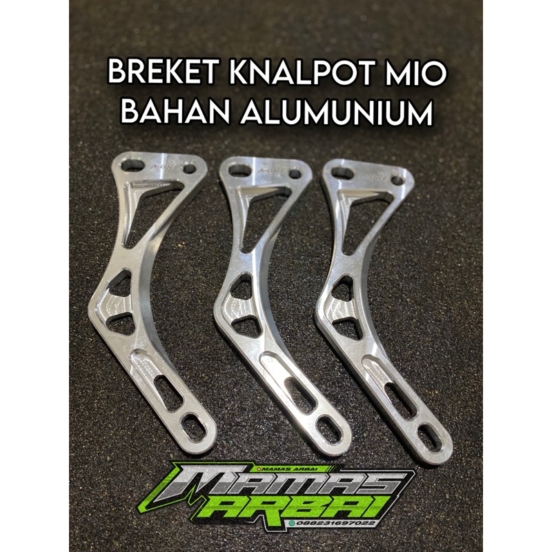 BREKET KNALPOT MIO BAHAN ALUMUNIUM CNC