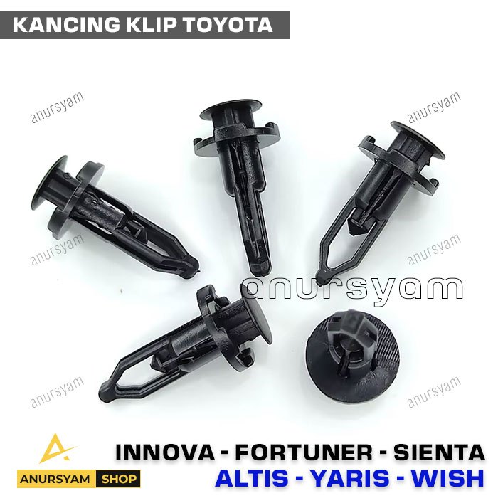 Kancing Klip Innova - Fortuner - Yaris - Altis - Kancing Klip Mobil TOYOTA