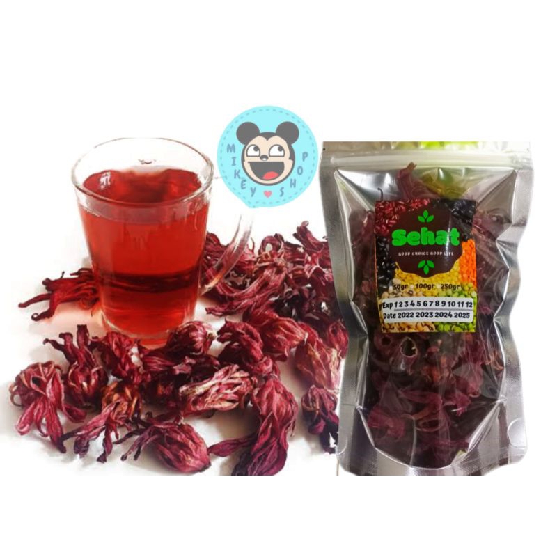 

Bunga Rosella Merah kering Teh Merah 50g