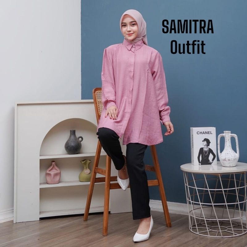 ZALFA SM12 blouse wanita Baju wanita terbaru Zalfa kemeja kantor