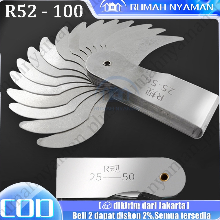 Ready Terkeren Radius GaugeAlat Ukur RadiusAlat Pengukur RadiusAlat Ukur CelahR Gauge