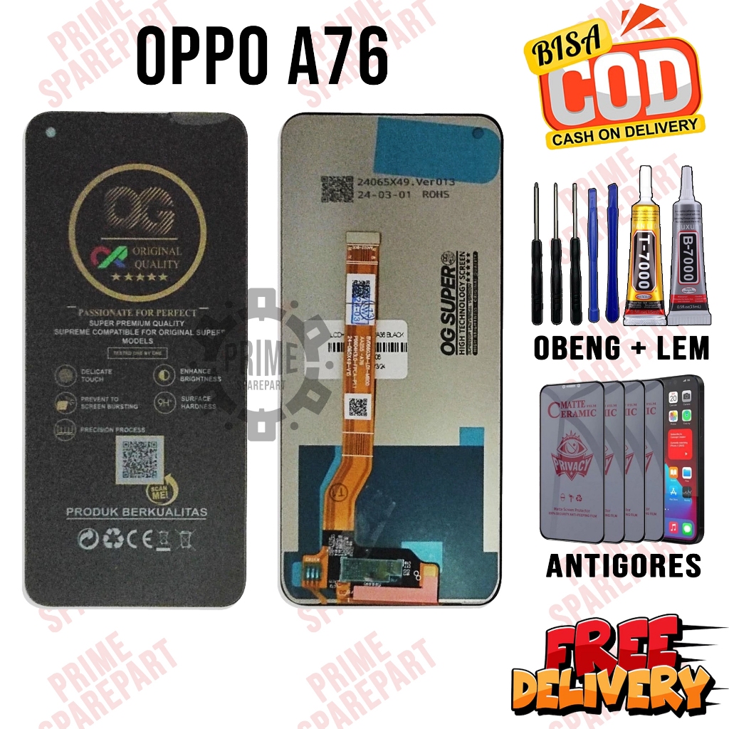 Lcd OPPO A76 Original Oem Lcd Touchscreen OPPO A76 Fullset