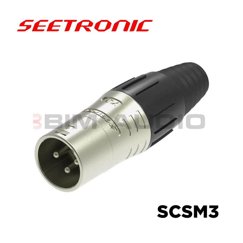 Connector XLR Male 3-Pin SEETRONIC SCSM3 ORIGINAL