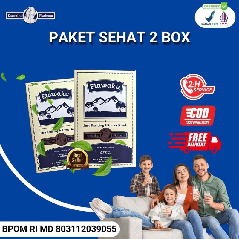 

etawaku Platinum original susu kambing untuk atasi masalah pernafasan