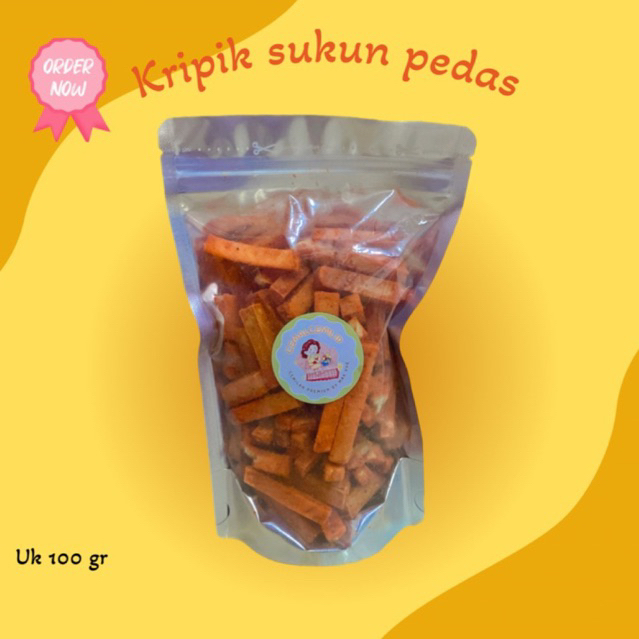 

KRIPIK SUKUN / STIK SUKUN PEDAS UKURAN 150 gr