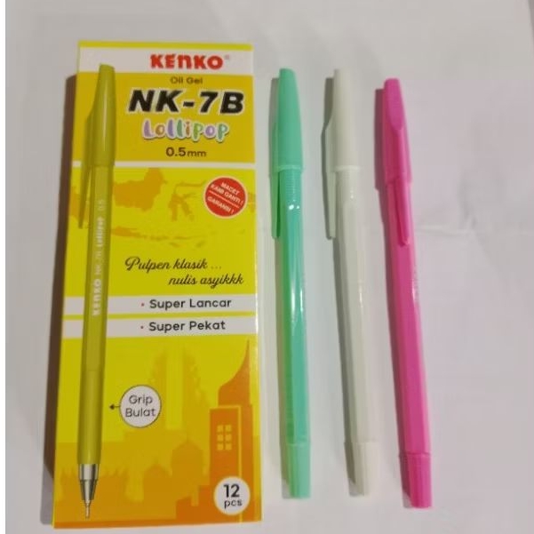 

PULPEN KENKO NK-7 LOLLIPOP 1 pack isi 12pcs