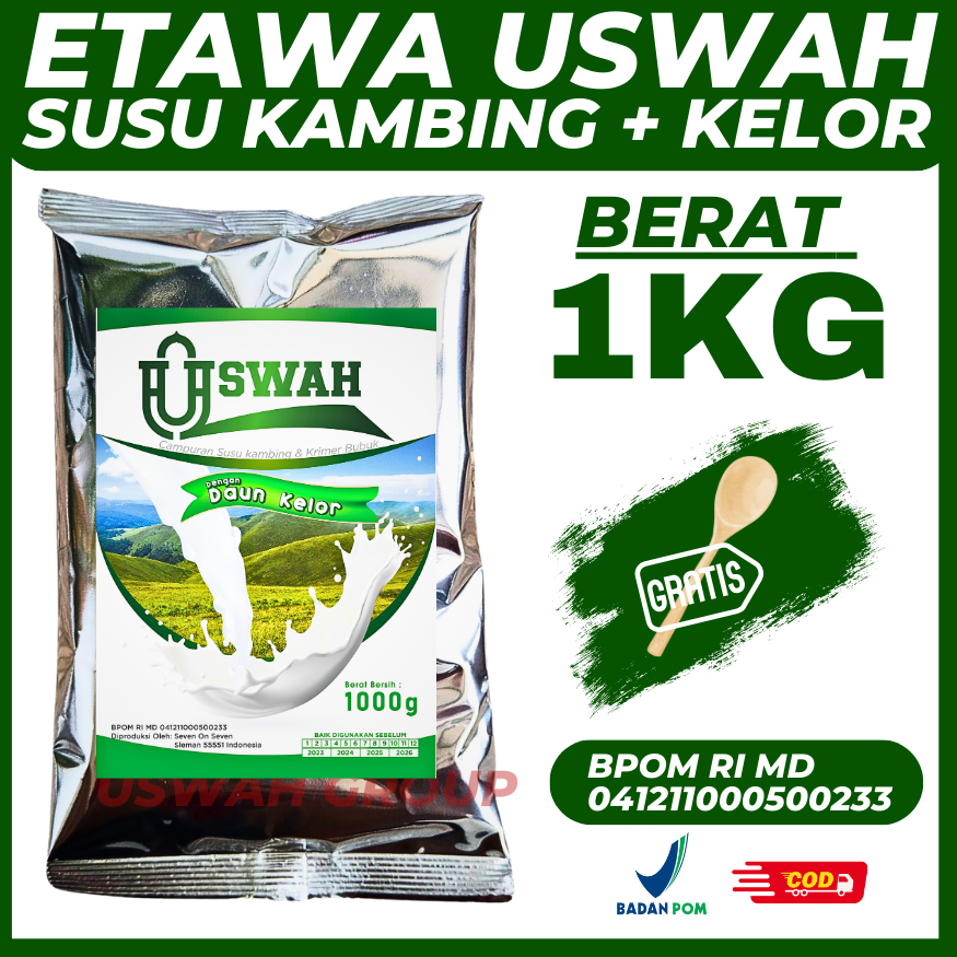 

Susu Kambing Etawa Bubuk USWAH 1KG Pembersih Paru-Paru - Susu Pembersih Flek Paru-Paru - Susu Untuk Penderita TBC - Asma - Paru Paru Basah - Obat Pembersih Paru Paru Perokok Dengan Susu Kambing Susu Kambing Etawa BPOM