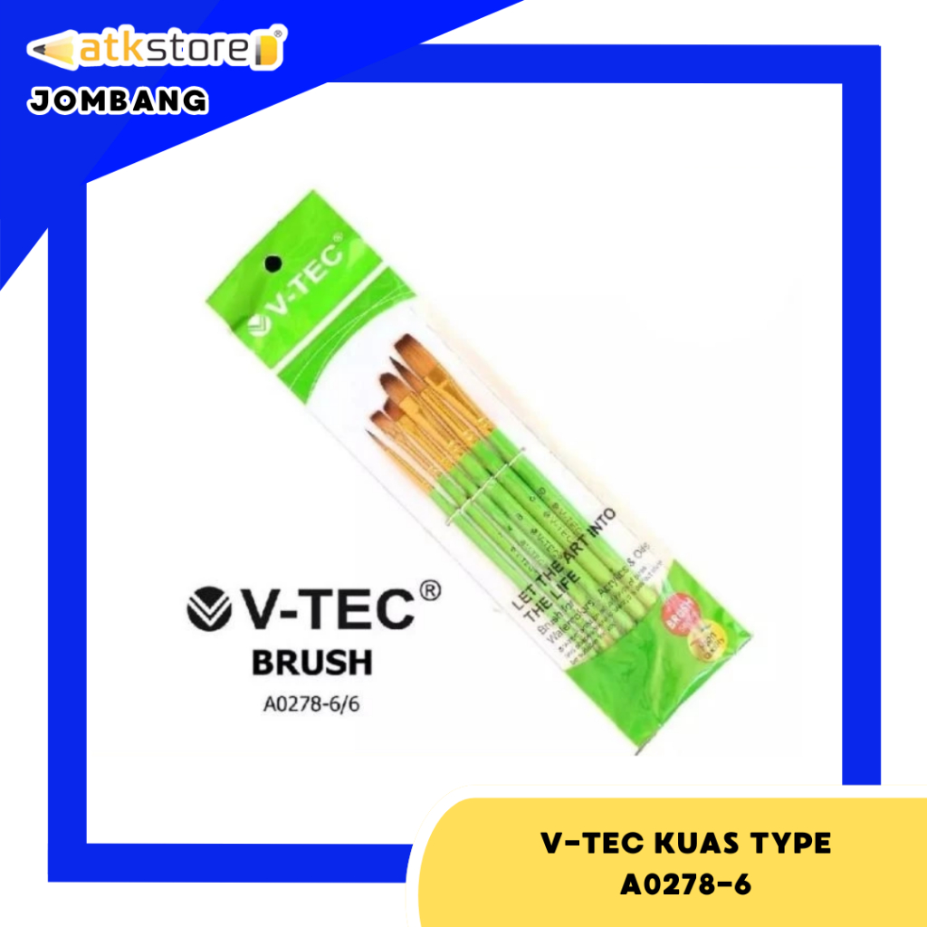 

Kuas Lukis Type A0278/6 - Kuas Lukis Brush Round - Kuas Lukis - Alat Tulis Seni ATJ - Stationery