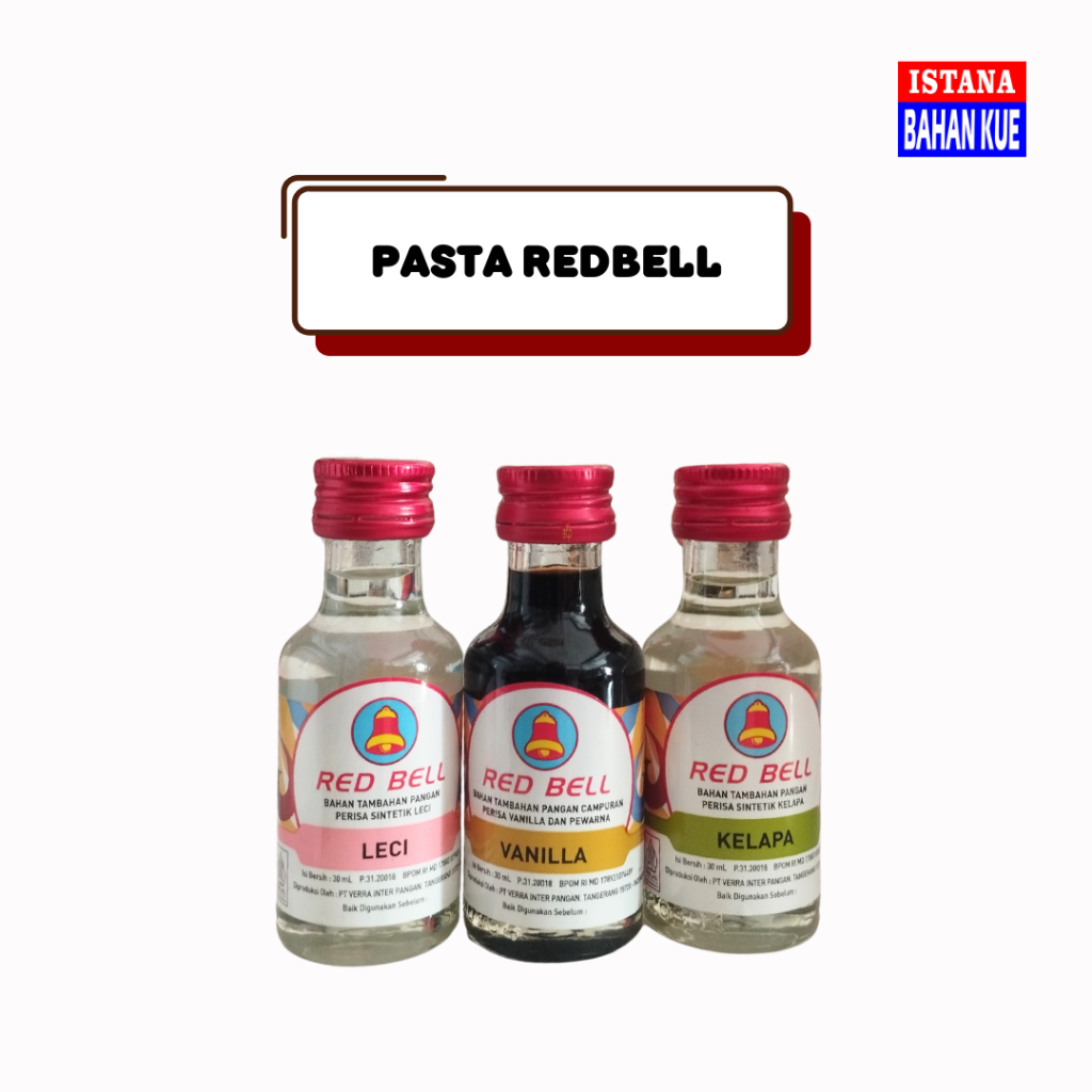 

Perisa (pasta) RED BELL botol kaca 30ml