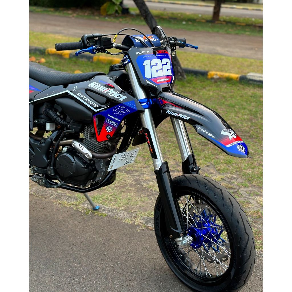 Sticker Dekal CRF 450 Fullbody Stiker motor keren variasi CRF 450 Supermoto Custom Desain
