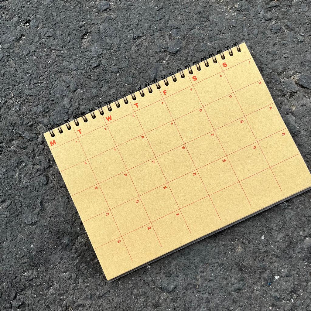 

[ TOOKE ] Planner Harian / Agenda / Notebook / Journal / Weekly / Daily / table to-do-list Kraft Cover Spiral
