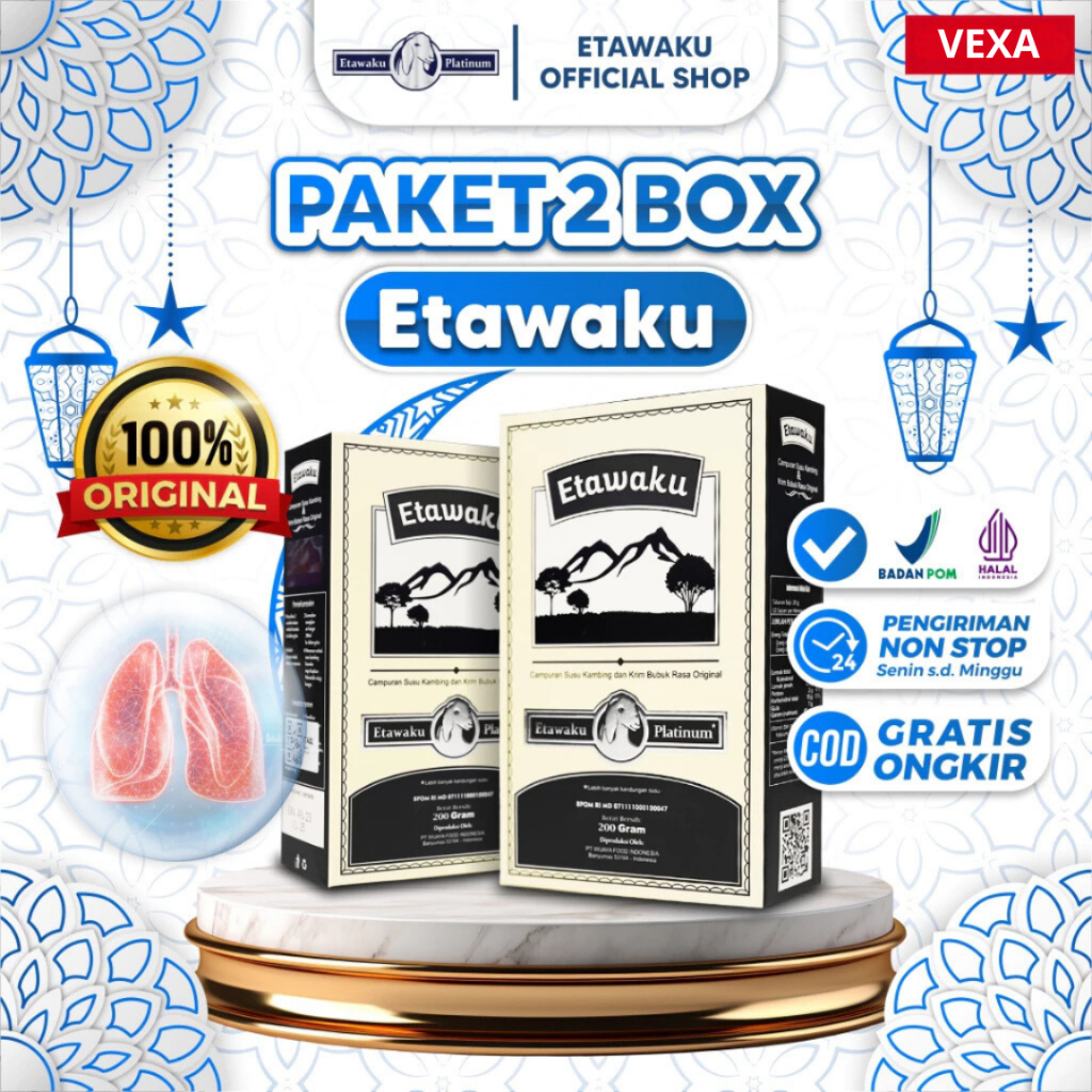 

[BUY1GET1] Etawaku Susu Kambing Platinum 200gr - 100% Original Bubuk Murni Asli Etawa Milk Segar