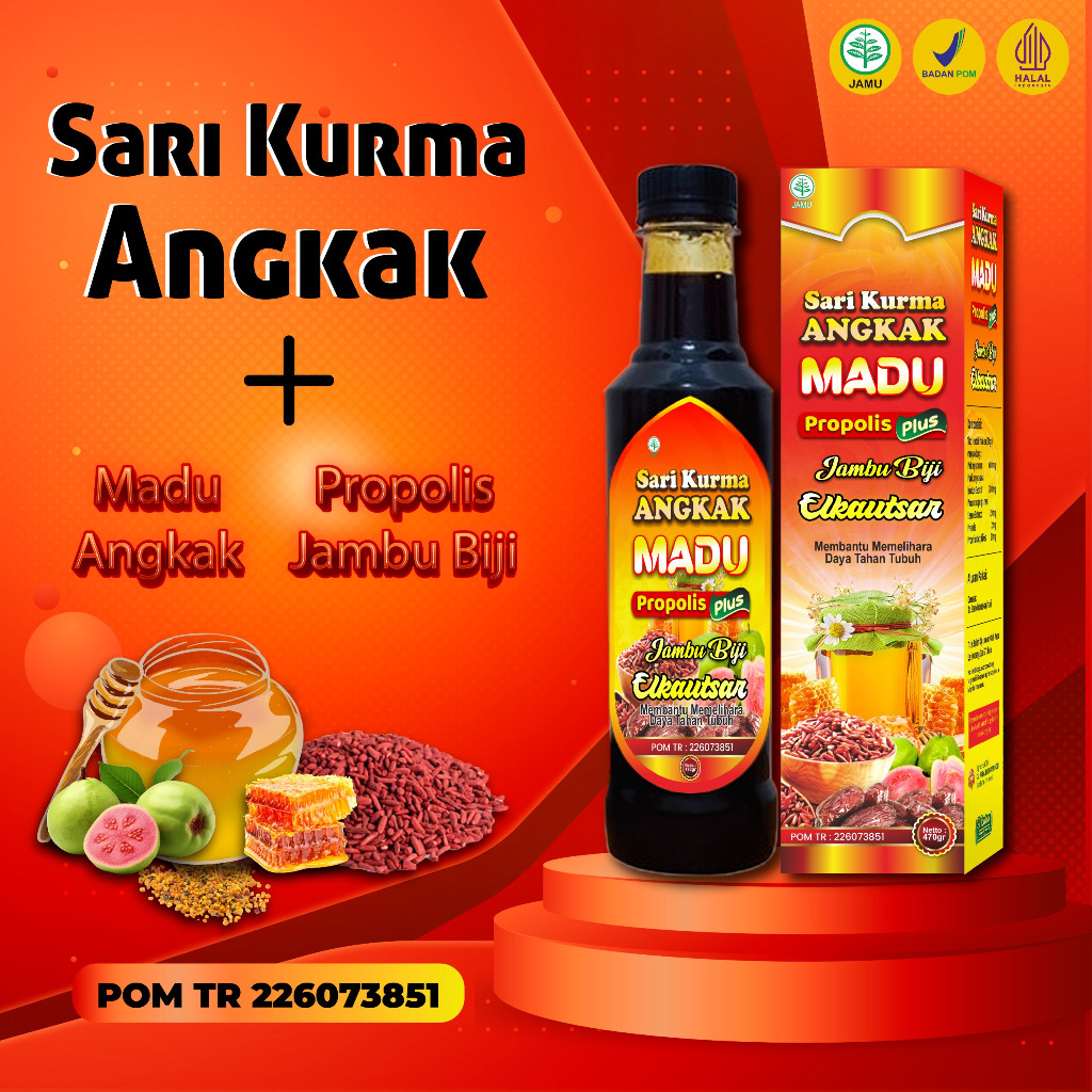 

Sari Kurma Madu Angkak El Kautsar | Plus Jambu Biji Propolis