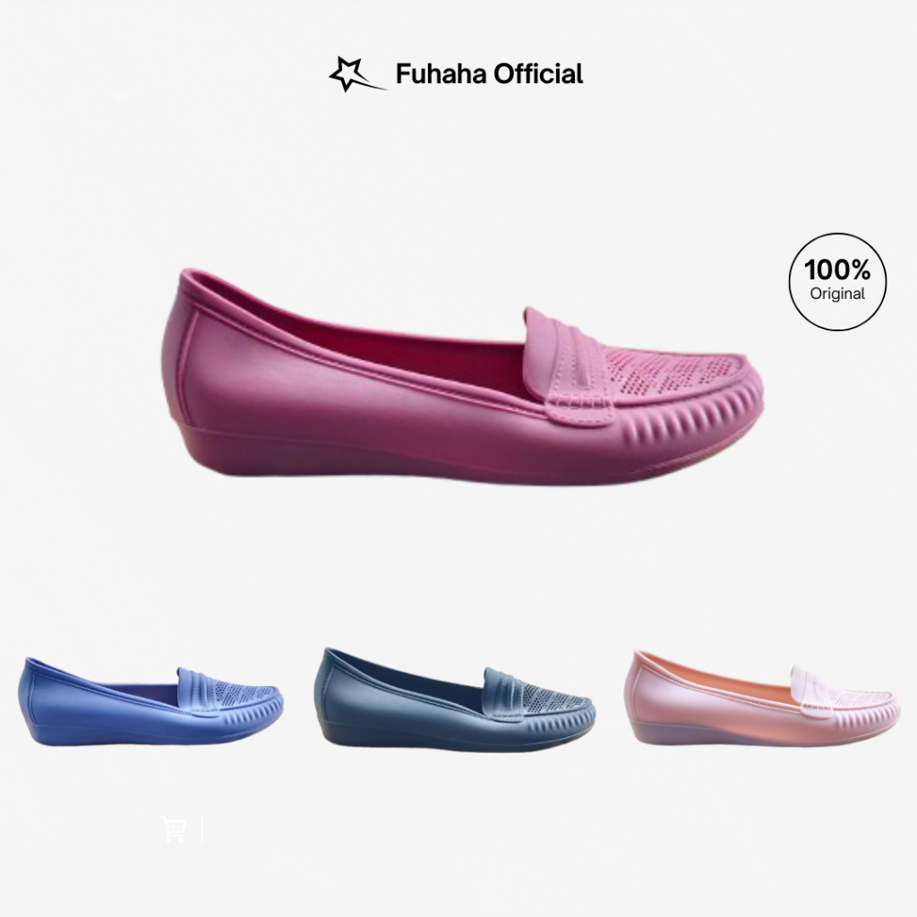 FUHAHA Sandal Slip On Wanita Termurah Sandal Selop Kasual