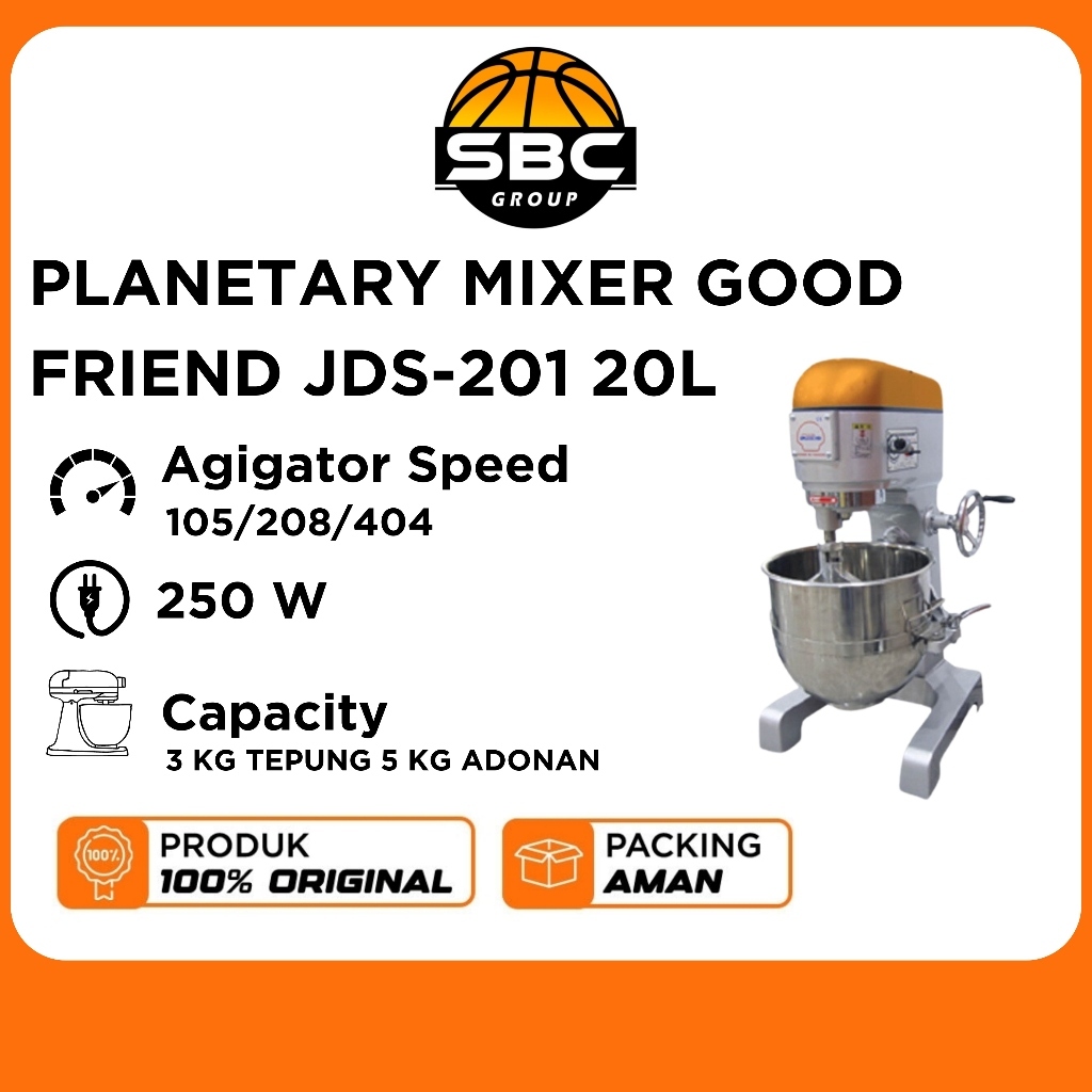 PLANETARY MIXER GOOD FRIEND JDS-201 20L