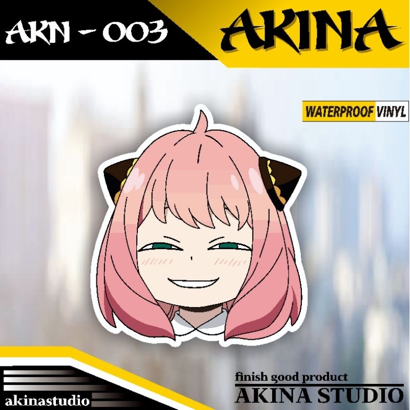 sticker vynil anti air anya forger smile | stiker vynil anti air anya forger smile | stiker anya | s