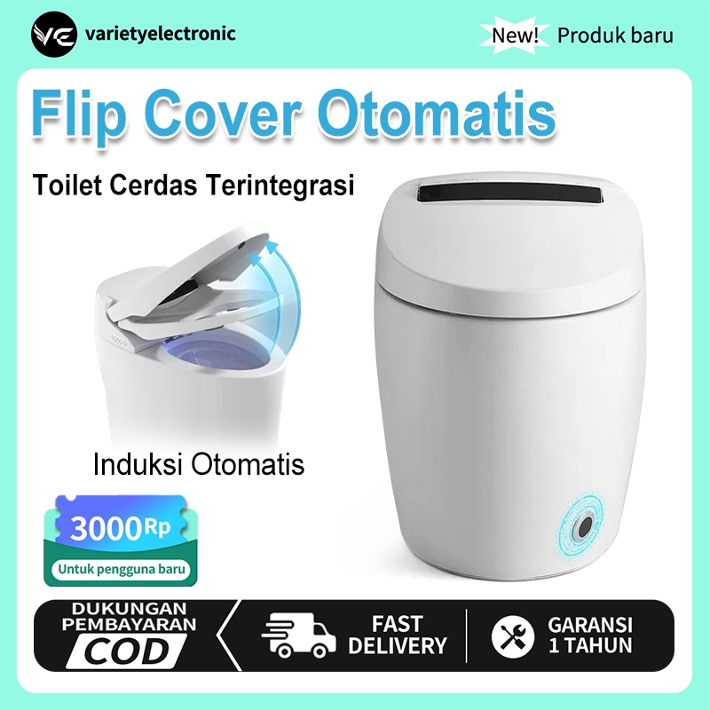 ⚡Kotak Kayu Gratis⚡Kloset duduk otomatis Luxury Smart Kloset Duduk Siram Toilet Kursi 70cm Tampilan 