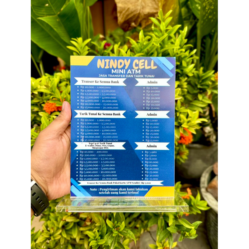 

BISA CUSTOM TULISAN GAMBAR AKRILIK MEJA UKURAN 15x20 BAHAN SUPER TEBAL