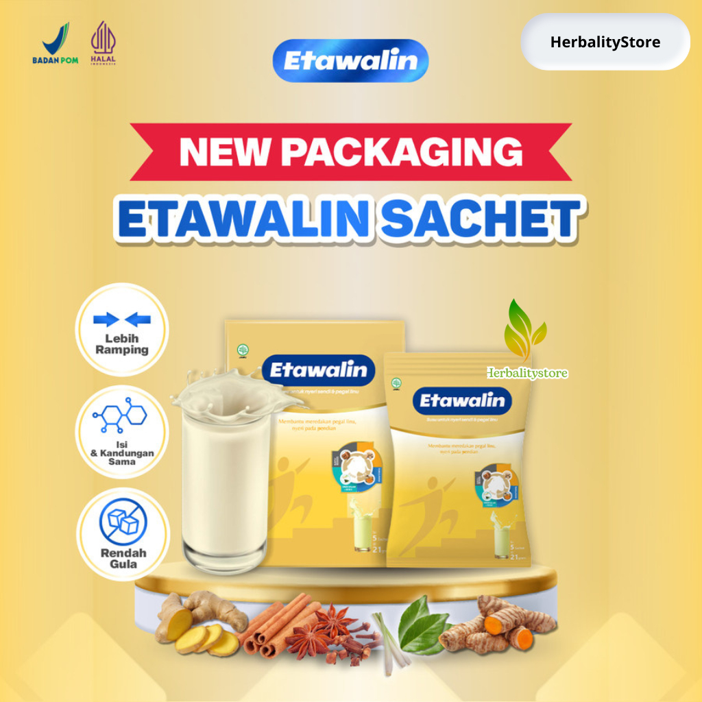 

Etawalin Sachet Paket Ekonomis 1 Box Isi 5 Pcs @21 gram