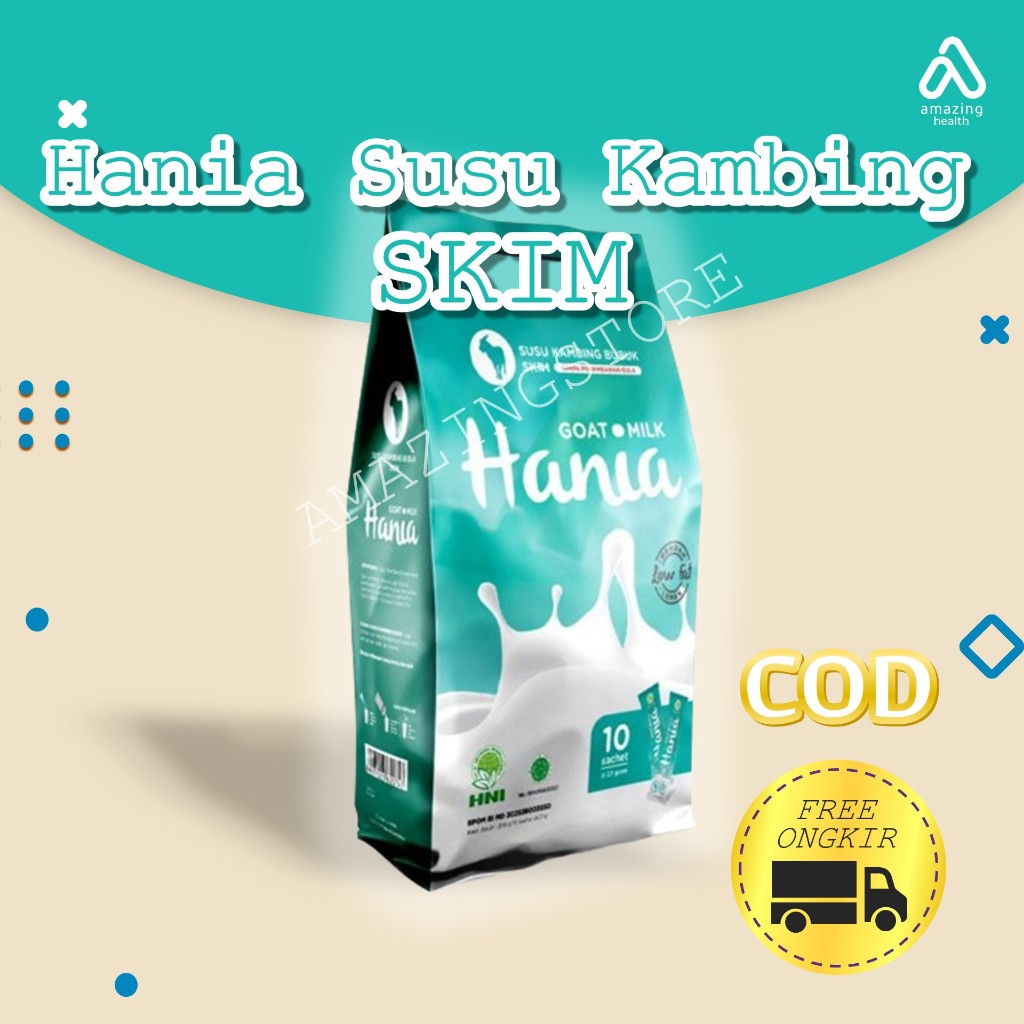 

Hania Susu Kambing Skim HNI-HPAI | Susu kambing bubuk 100%