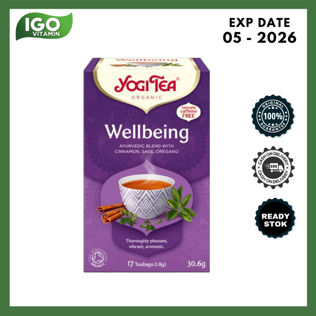 

Teh Herbal Kesehatan Imun Organik YOGI TEA Organic Wellbeing Tea 30.6gr - Minuman Sehat