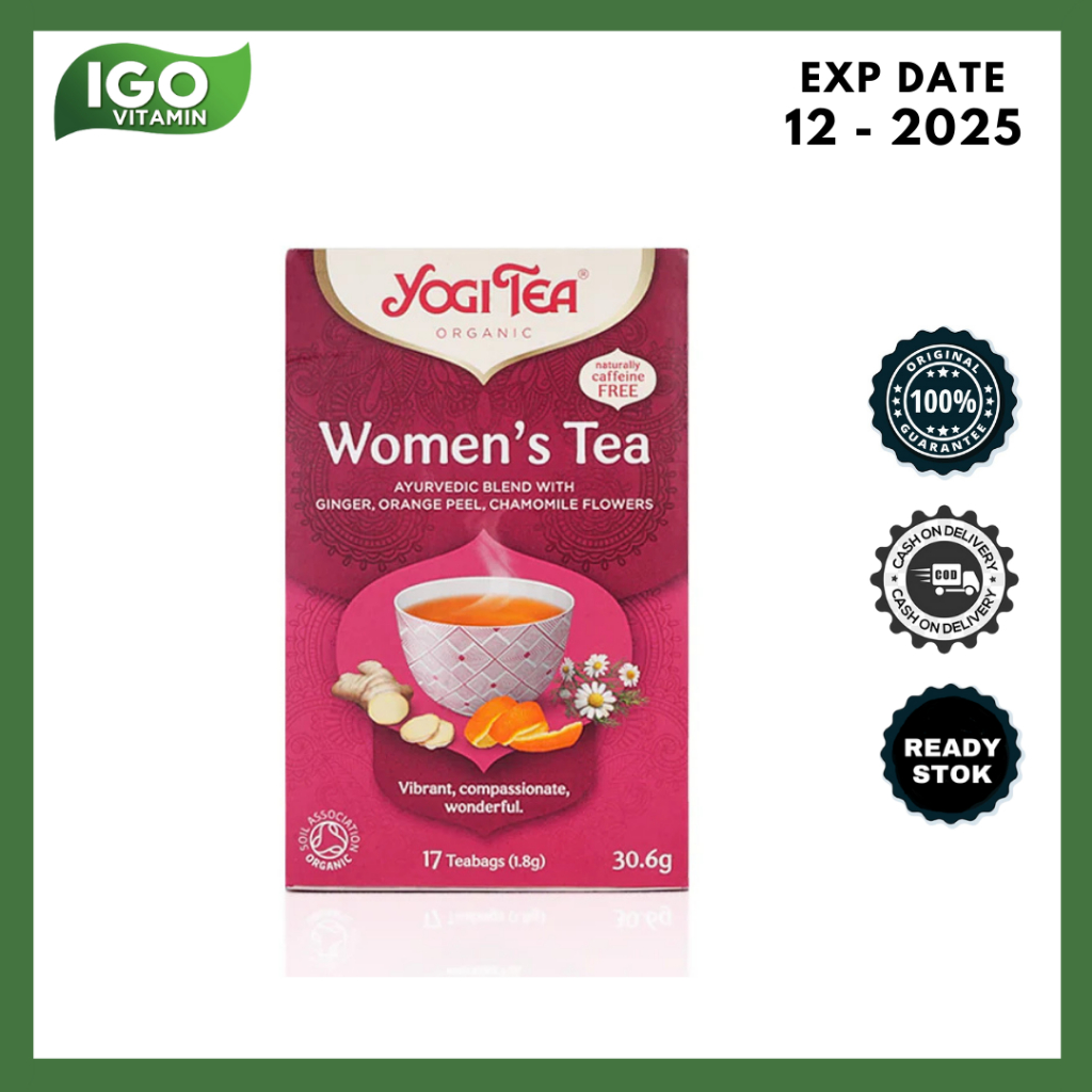 

Teh Herbal Kesehatan Imun Wanita Organik YOGI TEA Organic Women's Tea 30.6gr - Minuman Sehat