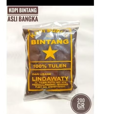 

KOPI HITAM BUBUK CAP BINTANG TULEN KHAS BANGKA