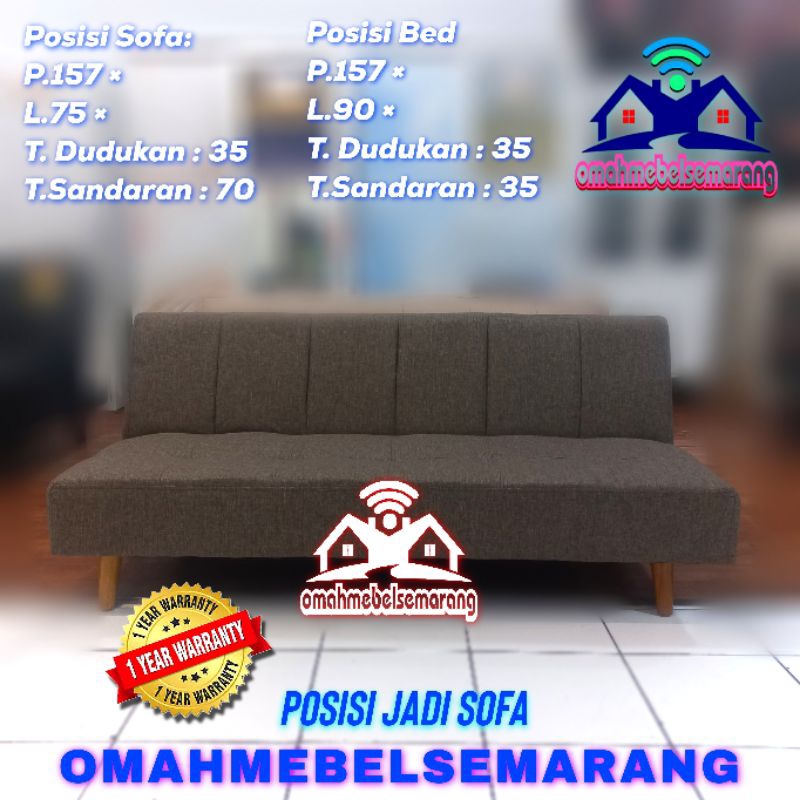 SofaBed santai recliner ARIES sofa jadi bed minimalis modern