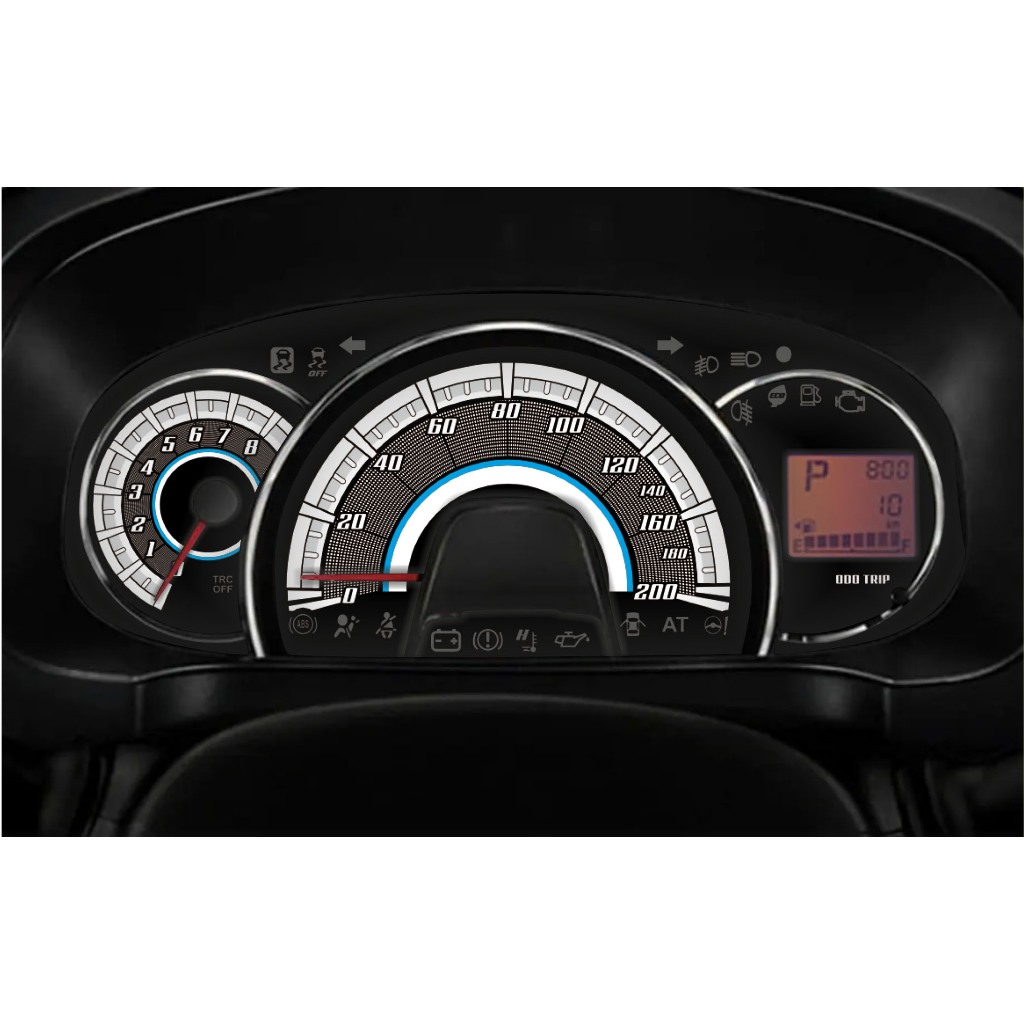 Custom Speedometer Mobil Agya White Series