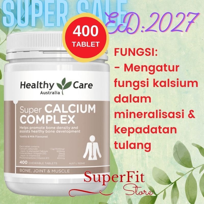 Healthy Care Super Calcium Complex + Vitamin D - 400 Tablet