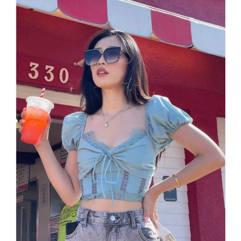 With Love The Brand - Irene top BLUE