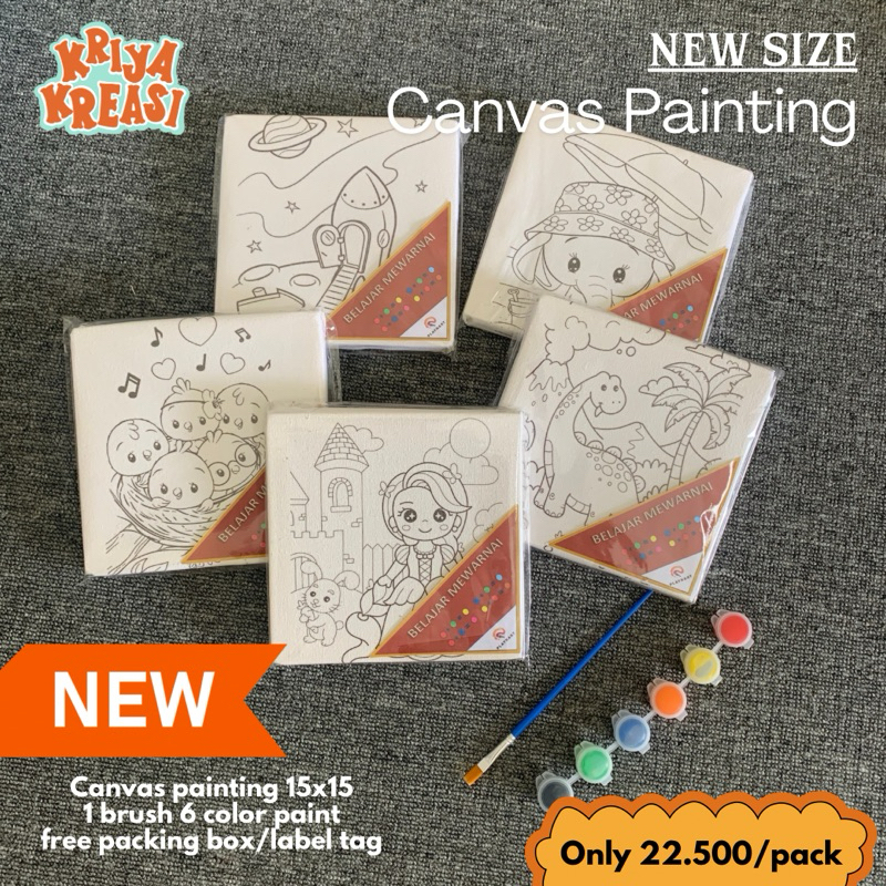 

Canvas Set Painting| Melukis di Media Kanvas