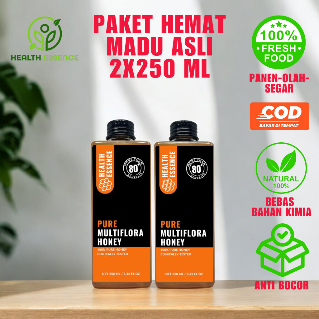 

Health Essence - Paket Super Hemat 2 Madu Multiflora Asli untuk Kesehatan Herbal